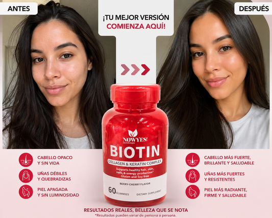 ✨ Gomitas de Biotina con Colágeno y Keratina