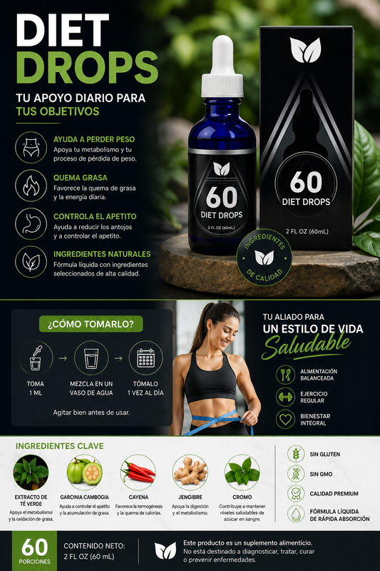 Nutrition Diet Drops – Tu aliado para un estilo de vida saludable 😀