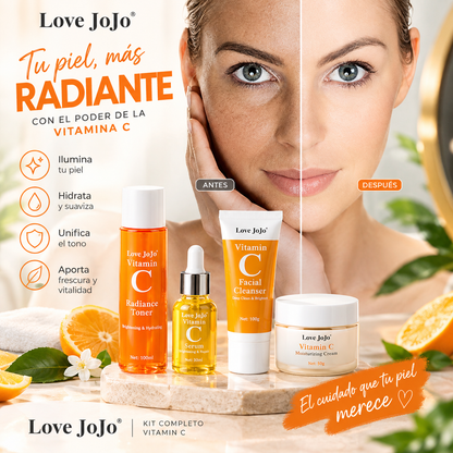 🍊 Love JoJo Vitamin C – Kit Completo de Cuidado Facial